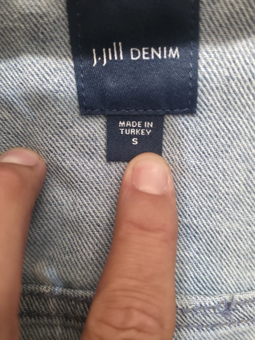 J. JILL Denim Light Wash Denim Button-Up Jacket